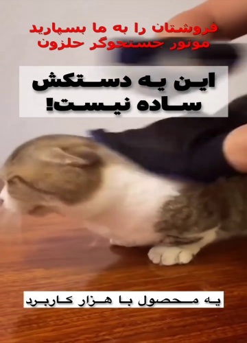 دستکش پرزگیر موی حیوانات