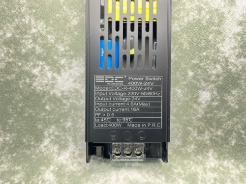 آداپتور سوئیچینگ 400 وات 16 آمپر 24 ولت ای دی سی EDC