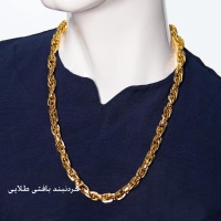 گردنبند بافتی طلایی